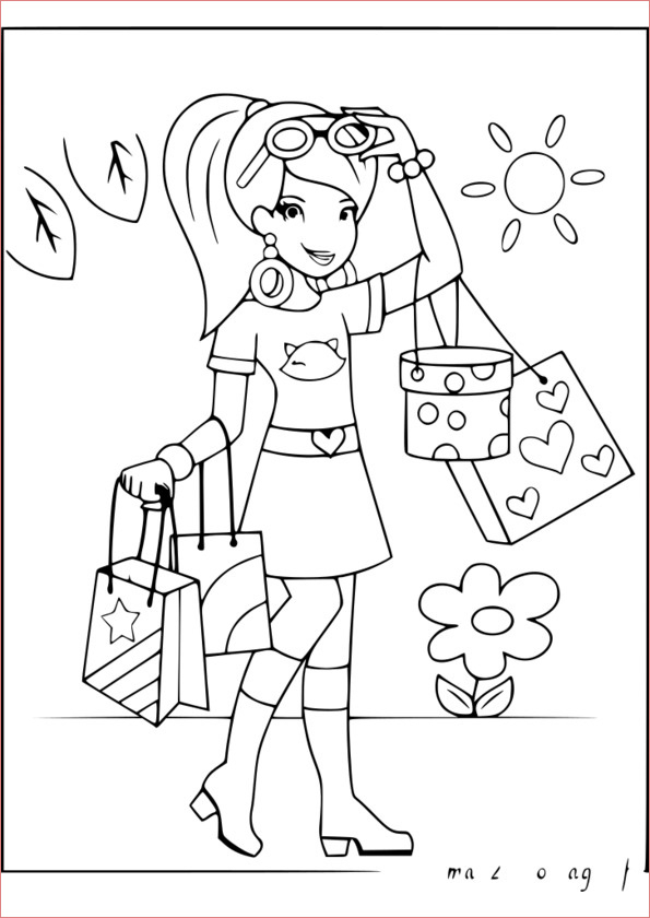 14 Conventionnellement Coloriage Fille 8 Ans Images avec Dessin 8 Ans,