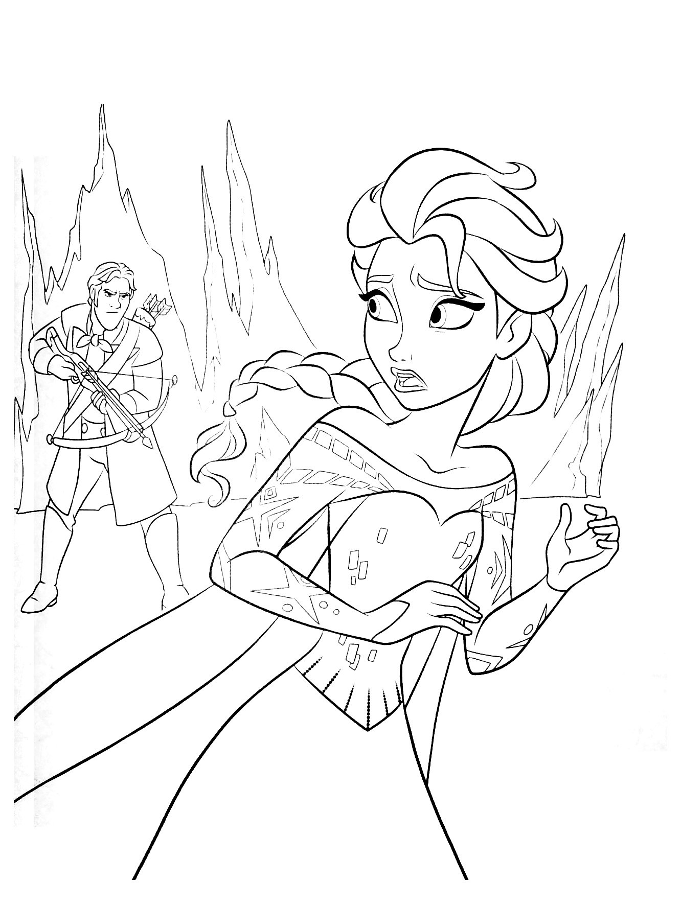 144 Dessins De Coloriage Reine Des Neiges À Imprimer Sur à Coloriage Reine Des Neiges 2