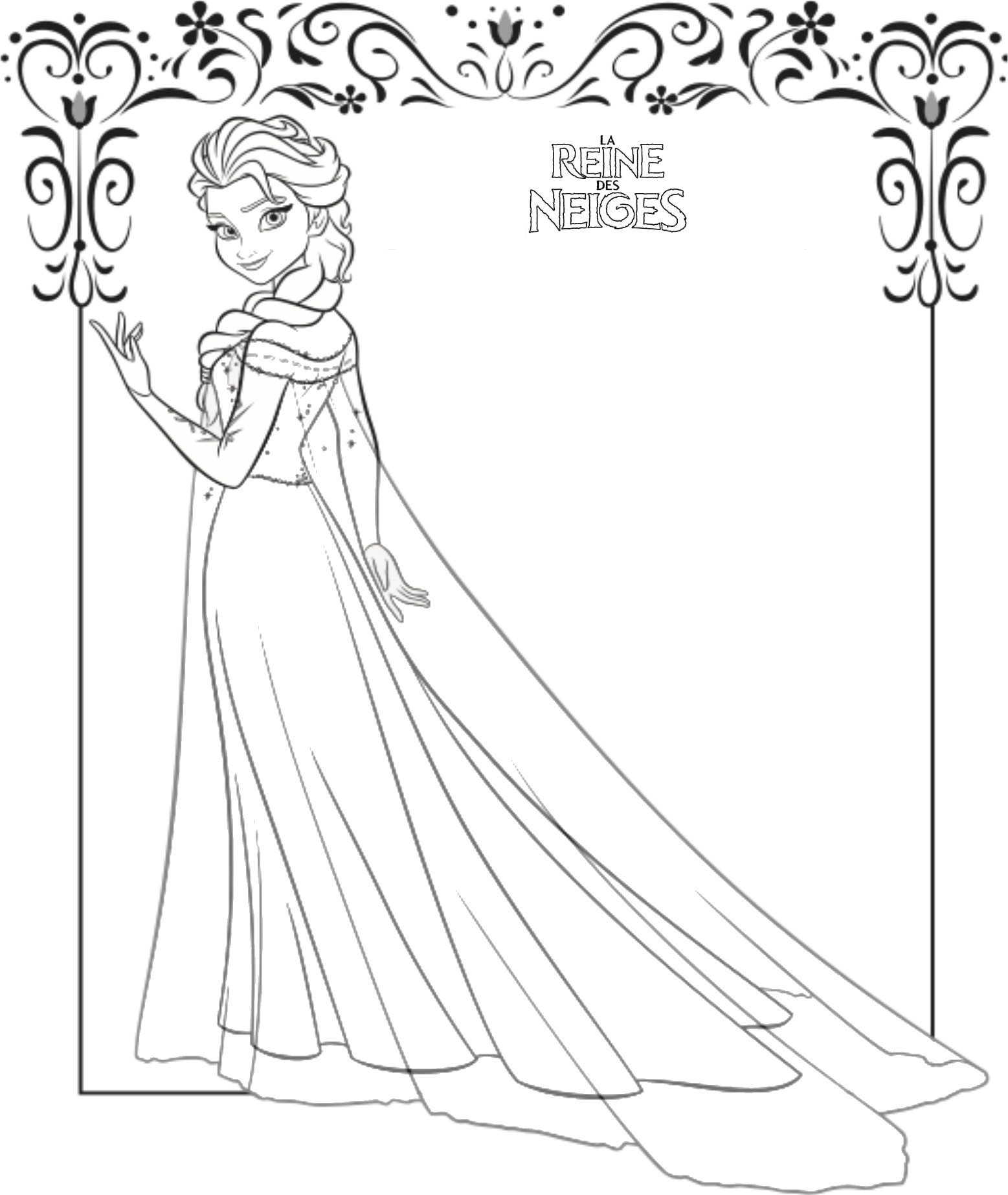 144 Dessins De Coloriage Reine Des Neiges À Imprimer Sur concernant Coloriage Reine Des Neiges