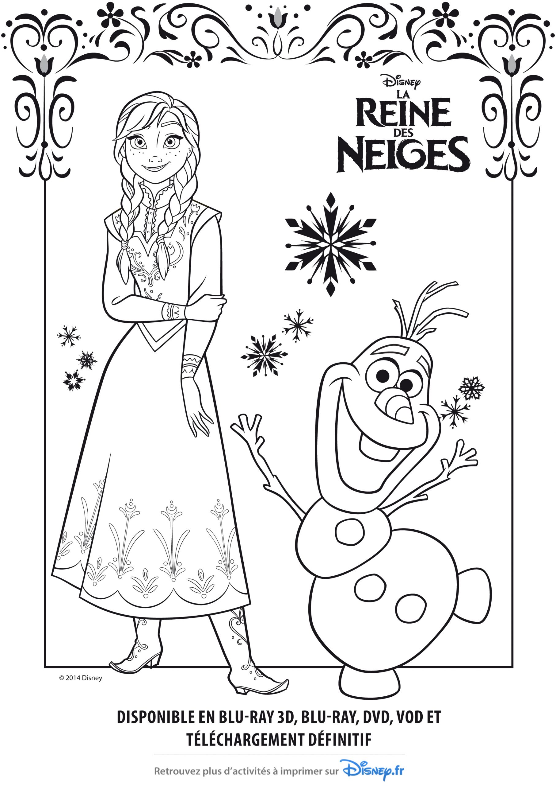 144 Dessins De Coloriage Reine Des Neiges À Imprimer Sur intérieur Dessin Reine Des Neiges