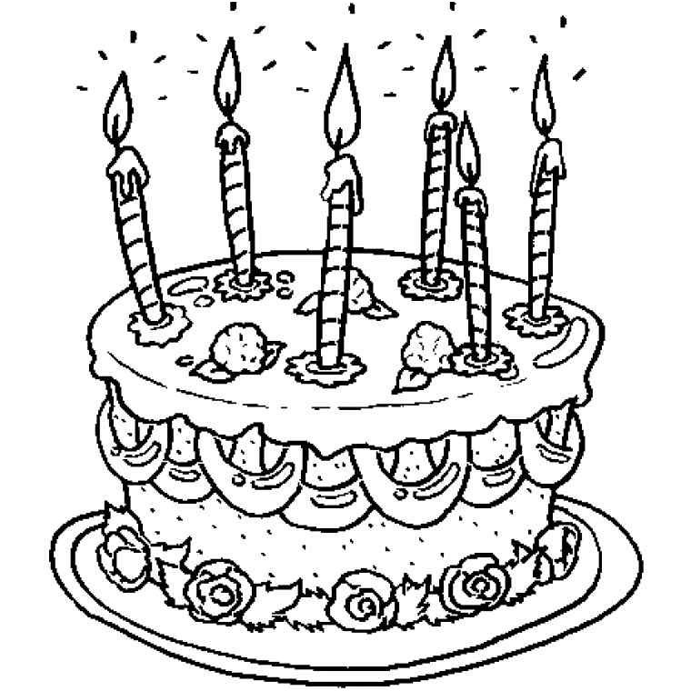 15 Exclusif Coloriage 7 Ans Image | Coloriage Anniversaire avec Coloriage Gateau Anniversaire