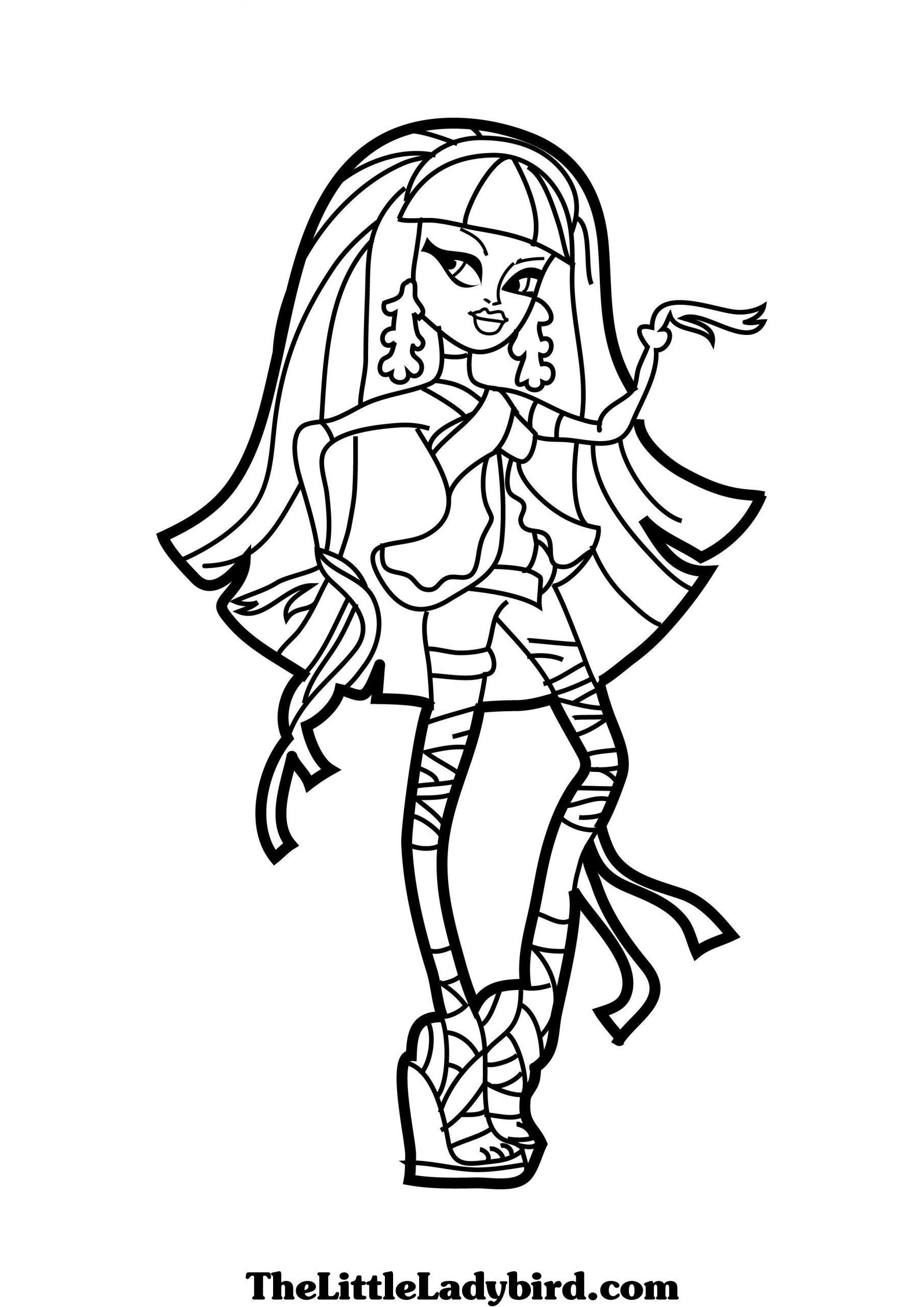 154 Dessins De Coloriage Monster High À Imprimer Sur à Coloriage C 17