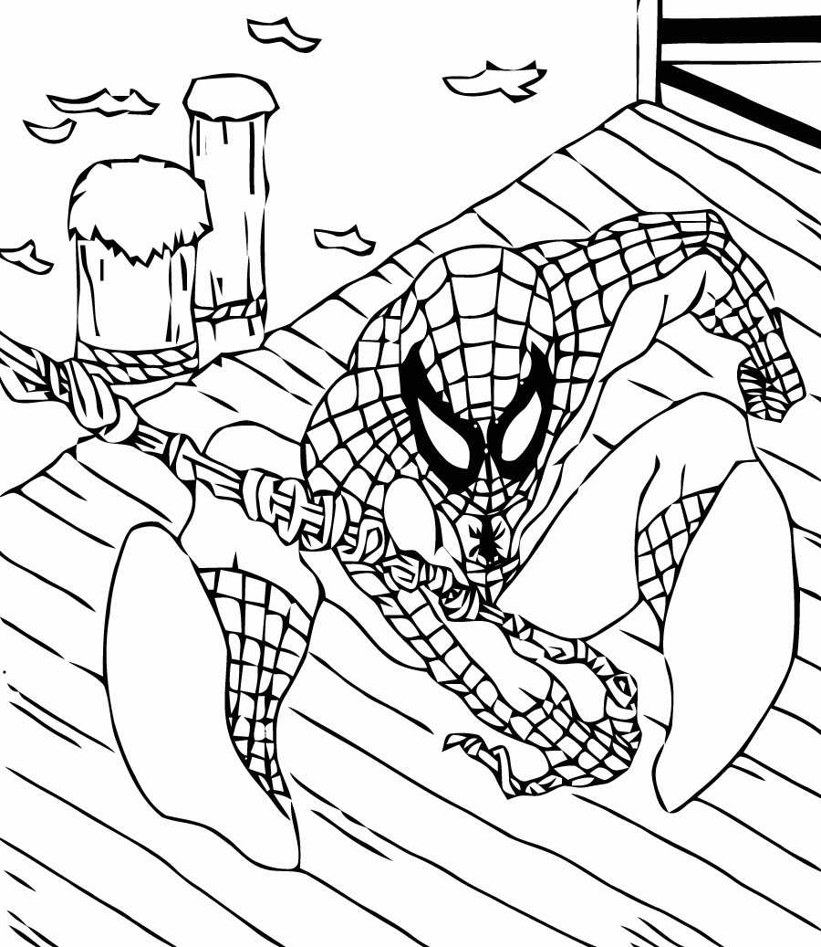 167 Dessins De Coloriage Spiderman À Imprimer Sur concernant Coloriage Spiderman