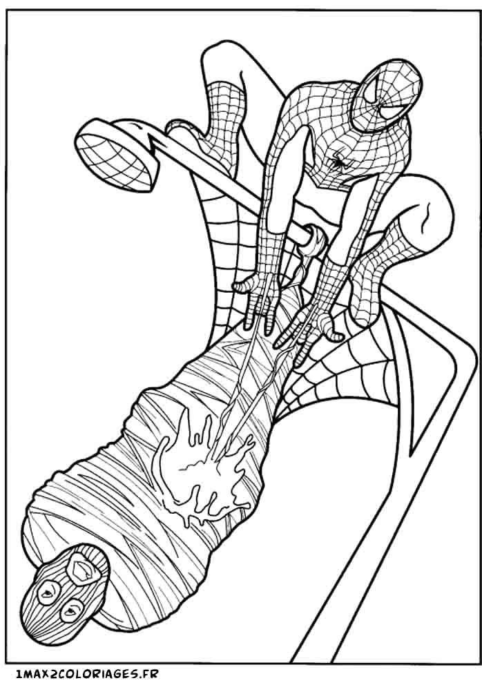 167 Dessins De Coloriage Spiderman À Imprimer Sur concernant Dessin 3 Spiderman,