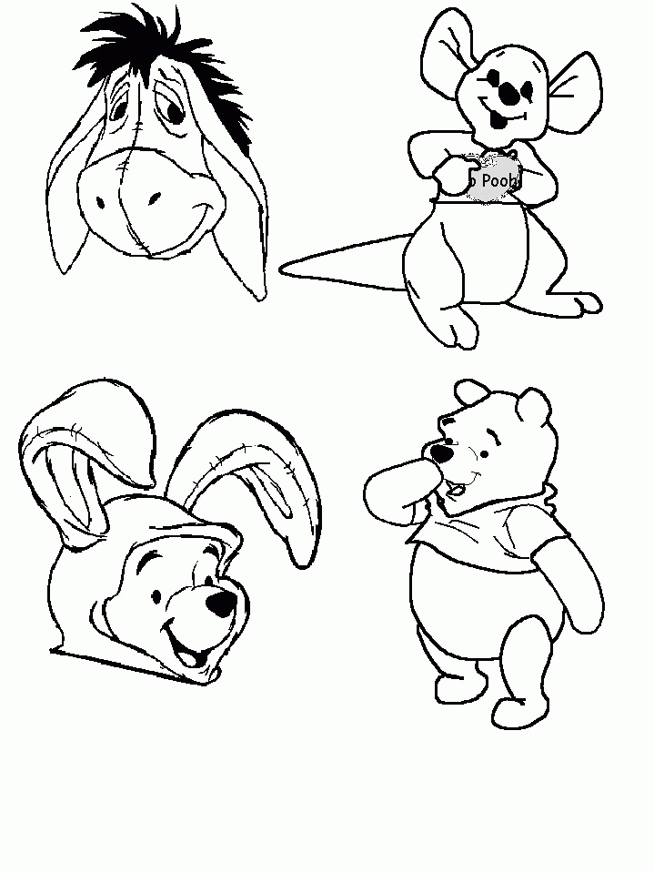 17 Dessins De Coloriage Winnie L Ourson B Imprimer destiné Dessin Coloriage Ourson