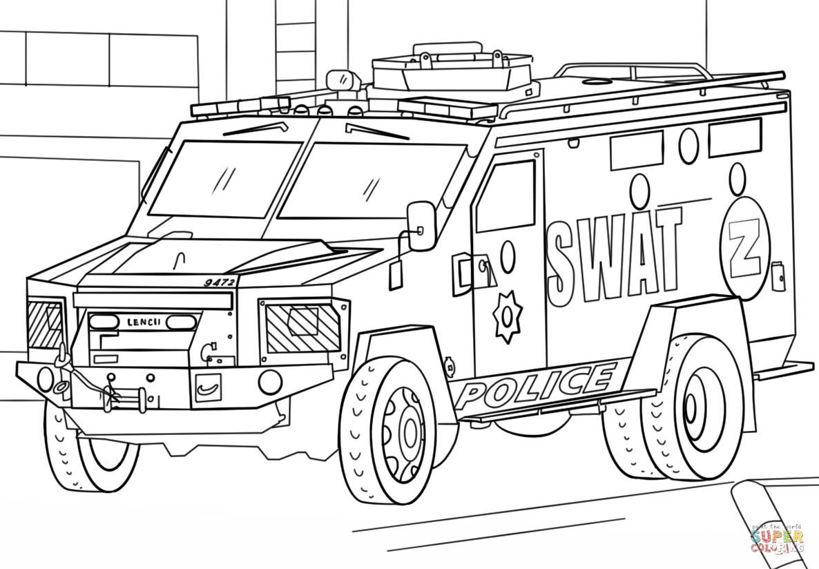 18 Coloring Page Vehicle | Truck Coloring Pages, Cars destiné Coloriage Voiture De Police,