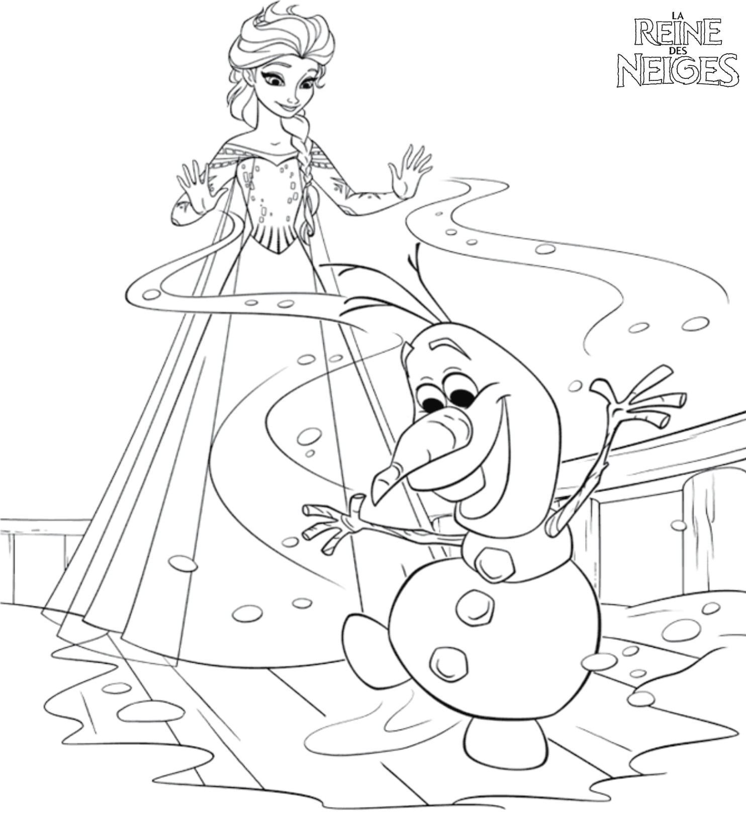 19 Dessins De Coloriage La Reine Des Neiges Olaf À Imprimer pour Coloriage Reine Des Neiges