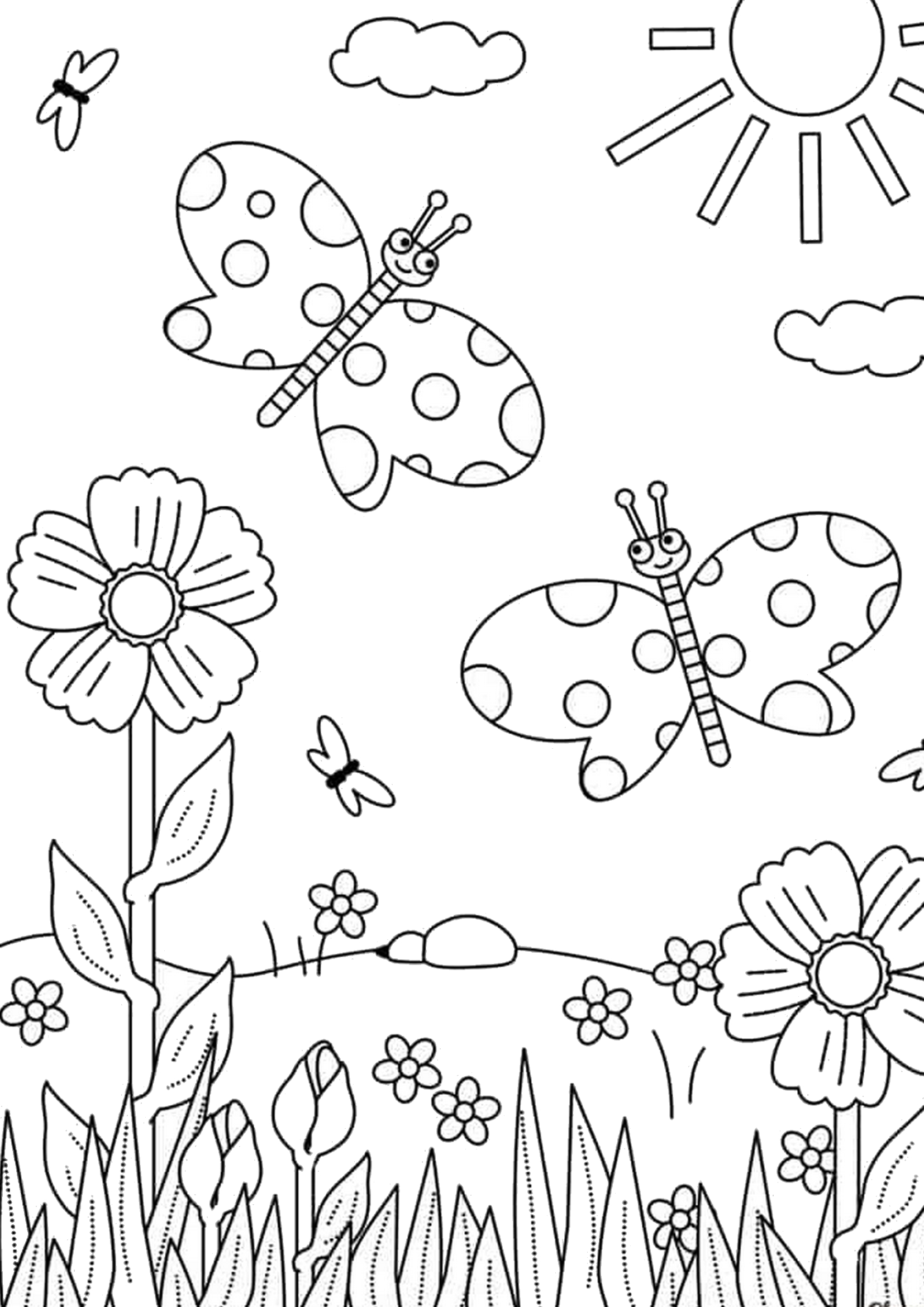 21 Coloriages Sur Le Thème De L&amp;#039;Été - Le Carnet D&amp;#039;Emma avec Coloriage L&amp;amp;#039;Été