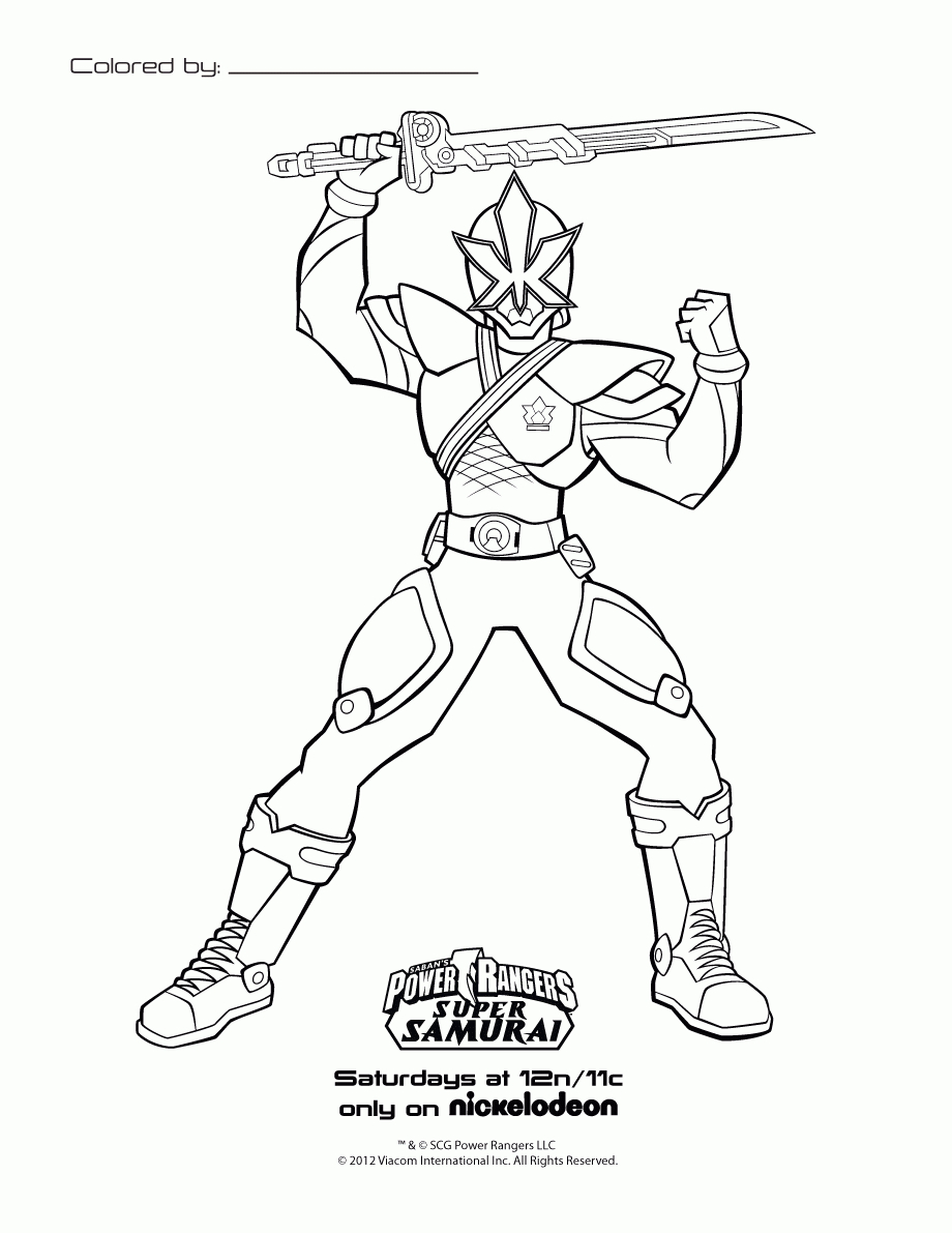 214 Dibujos De Power Rangers Para Colorear | Oh Kids | Page 9 tout Samurai 8 Coloriage