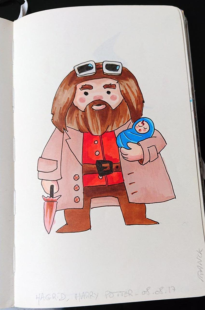 22 Dessins D&amp;#039;Un Papa Fan D&amp;#039;Harry Potter tout Dessin Harry Potter,