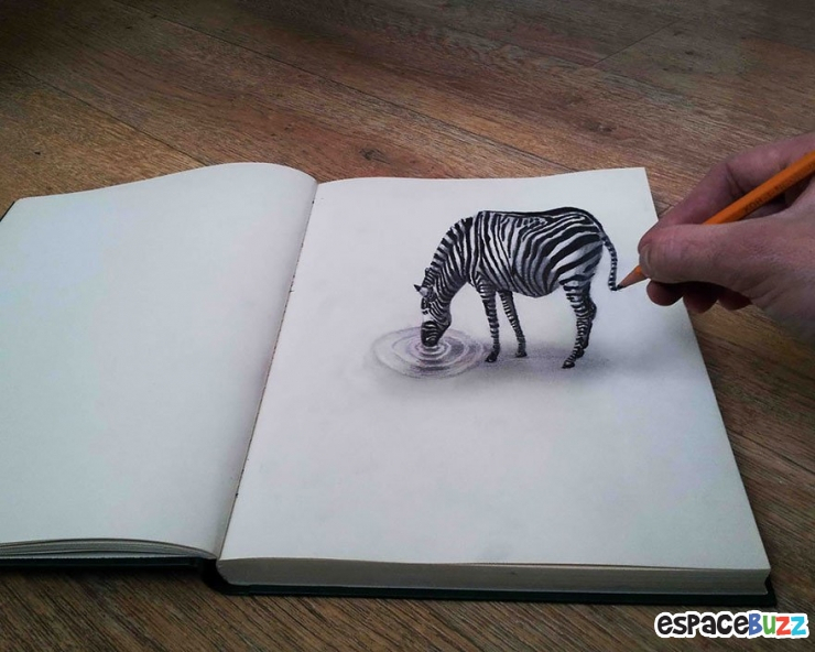 26 Dessins Au Crayon En 3D À Couper Le Souffle serapportantà Dessin Coloriage 3D