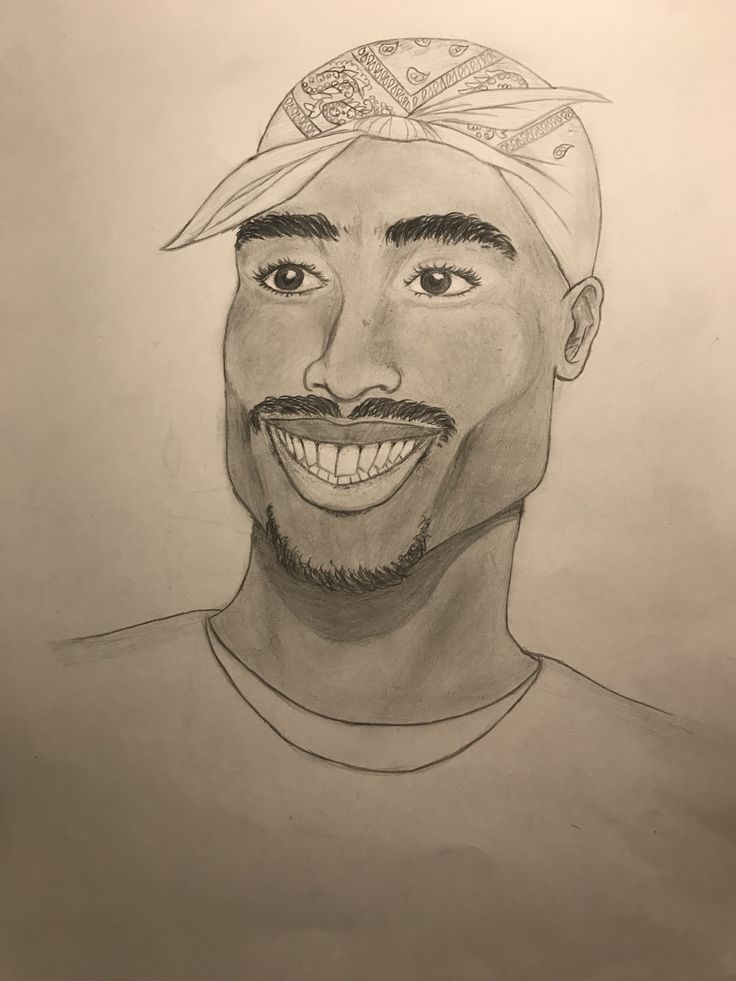 2Pac Drawing - Nao&amp;#039;S Art In 2020 | Art, Drawings, Male Sketch tout Dessin 2Pac,