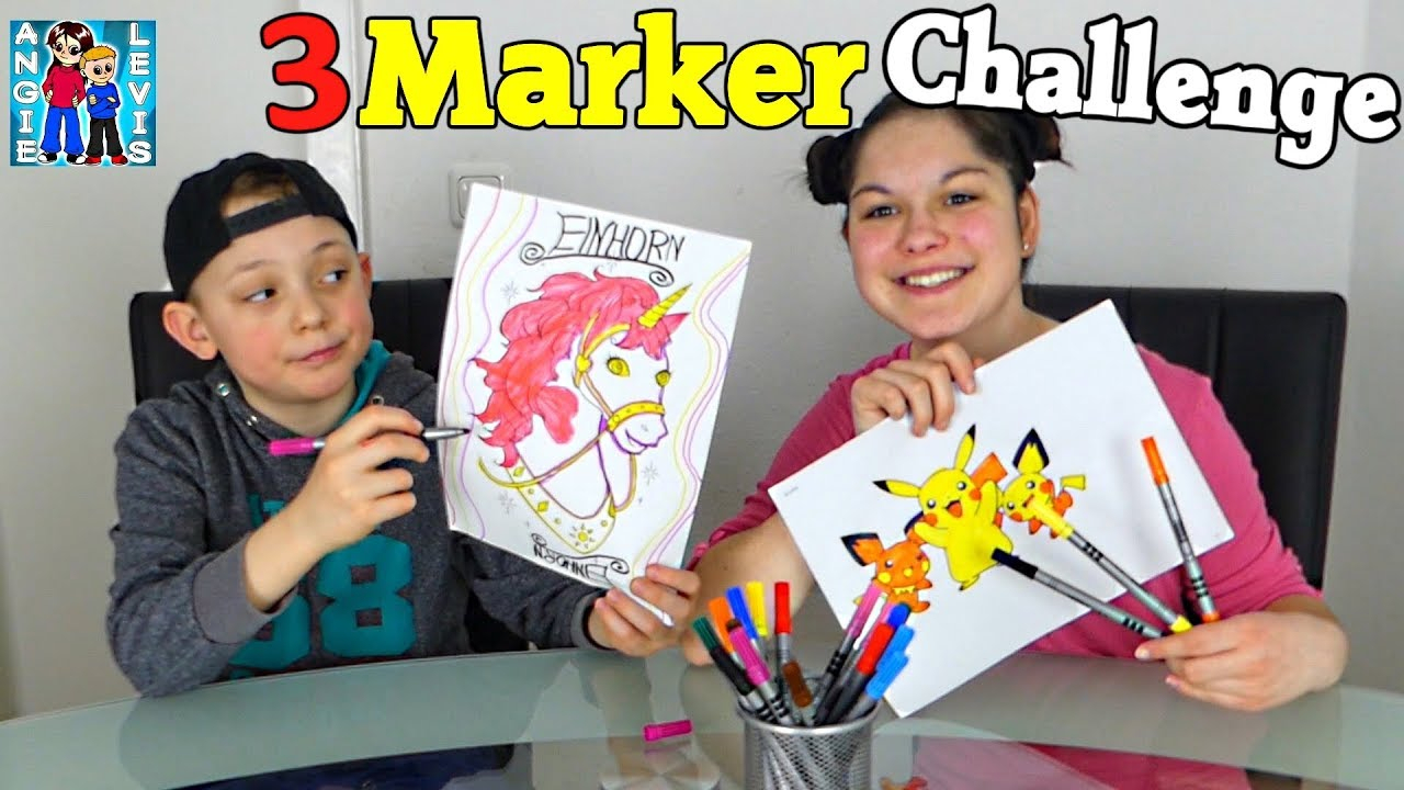 3 Marker Challenge - Nur Mit 3 Farben Malen ! Family Fun concernant Coloriage 3 Marker Challenge