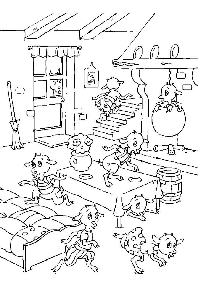 30 Coloriage 7 Chevreaux Meilleur De | Coloring Pages encequiconcerne Dessin 7