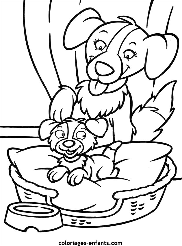 302 Dessins De Coloriage Chien À Imprimer Sur Laguerche pour Imprimer Des Dessins À Colorier