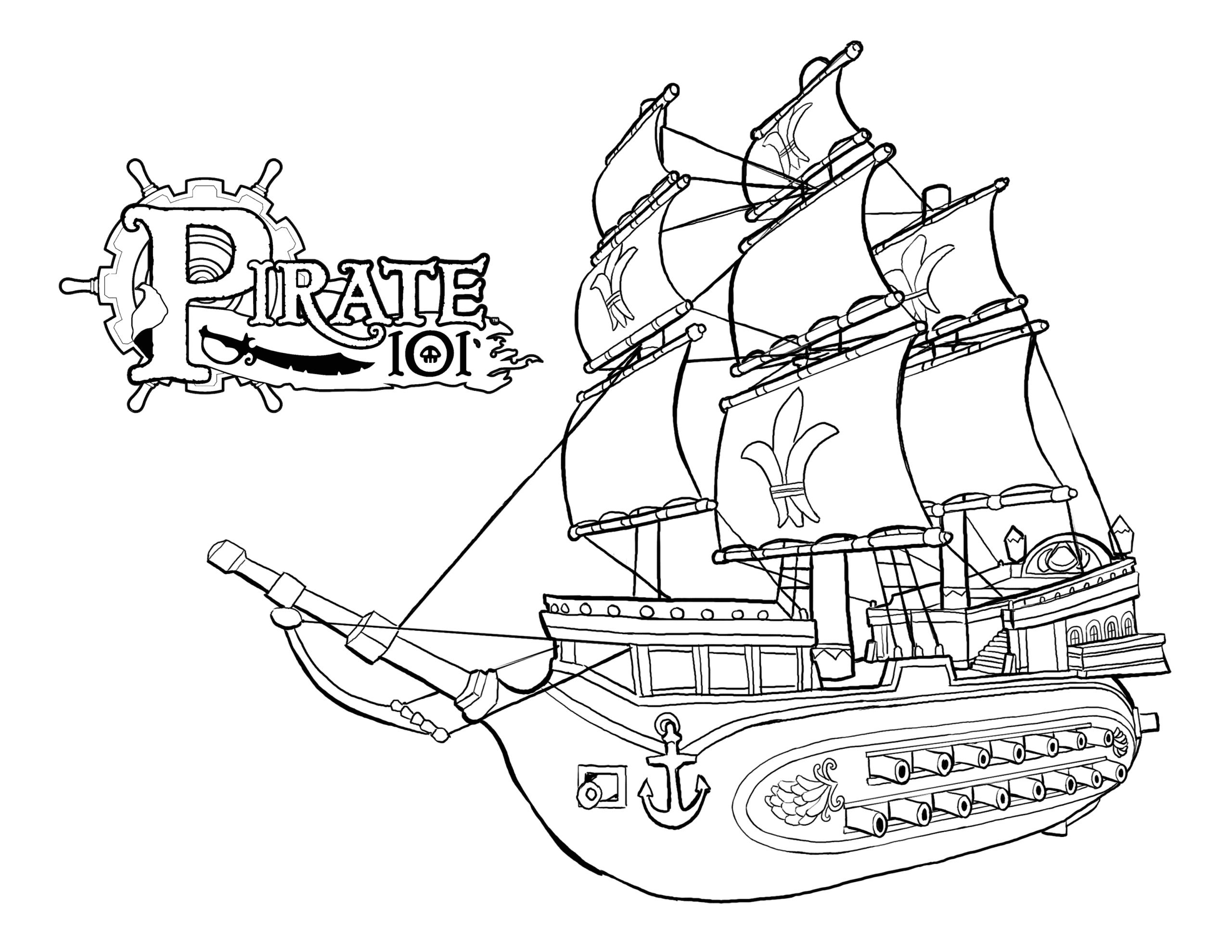 33 Dessins De Coloriage Bateau Pirate À Imprimer Sur dedans Coloriage Bateau