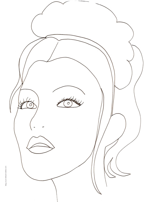 35 Dessins De Coloriage Portrait À Imprimer Sur Laguerche avec Coloriage Visage,