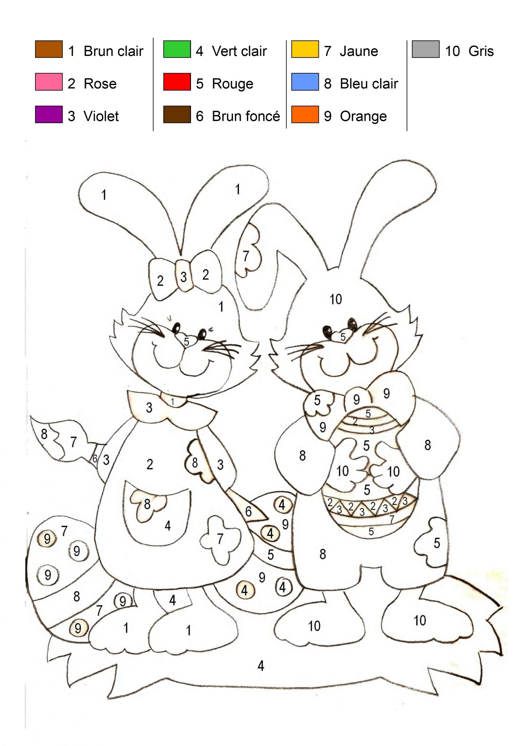 36 Dessins De Coloriage Lapin De Pâques À Imprimer concernant Dessin Pour Coloriage Maternelle