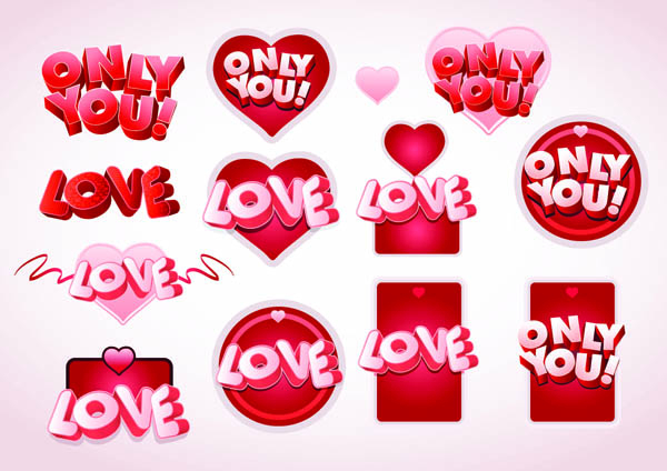 3D Love Fonts (3225) Free Eps Download / 4 Vector serapportantà Dessin I Love You 3D,