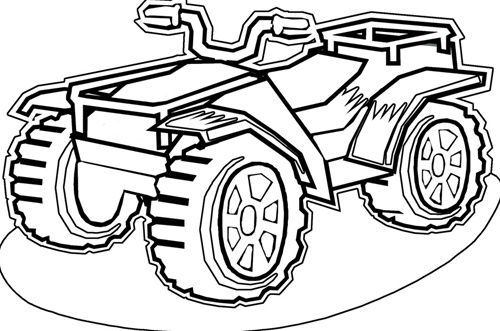 4 Wheeler Atv Color Pages Colouring Pages (Page 2) | Super avec Coloriage Quad