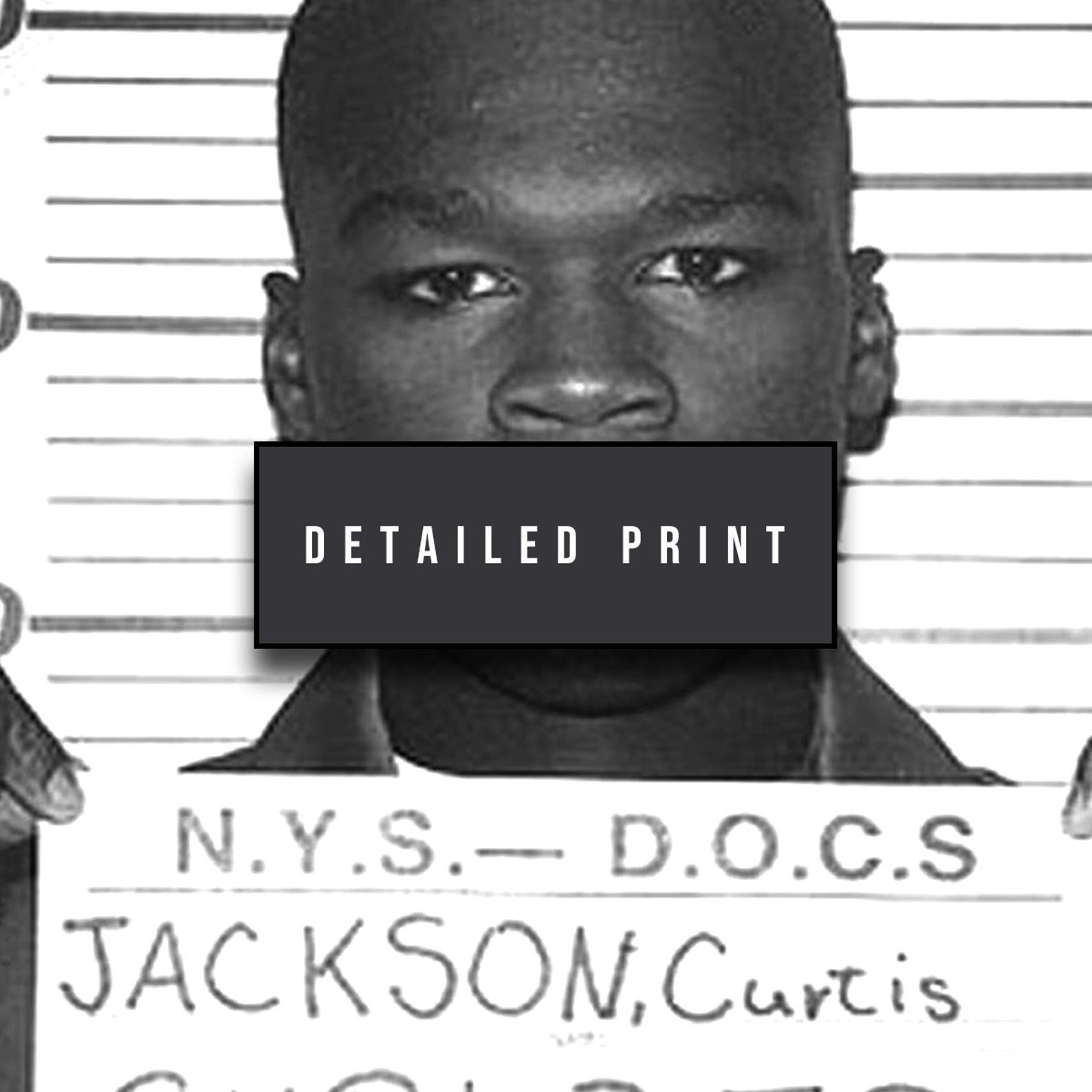 50 Cent Gravure Sur Bois Célébrité Mugshot Mug Shot | Etsy intérieur Dessin 50 Cent,