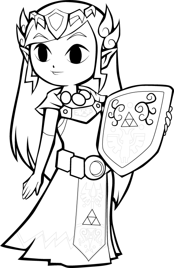 53 Dessins De Coloriage Zelda À Imprimer Sur Laguerche à Dessin Coloriage Zelda