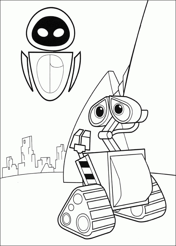 54 Dessins De Coloriage Wall-E À Imprimer Sur Laguerche tout Wall E Dessin