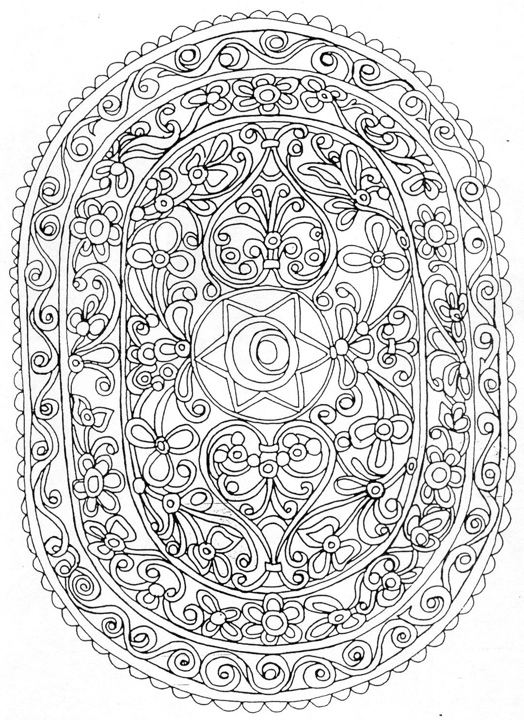 57 Dessins De Coloriage Mandalas Fleurs À Imprimer Sur concernant Coloriage Mandala Dessin À Imprimer