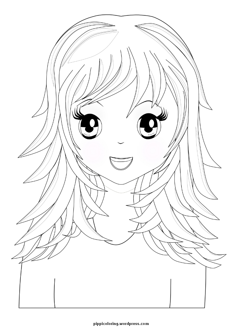 63 Dessins De Coloriage Fille Manga À Imprimer Sur intérieur Coloriage De Manga,