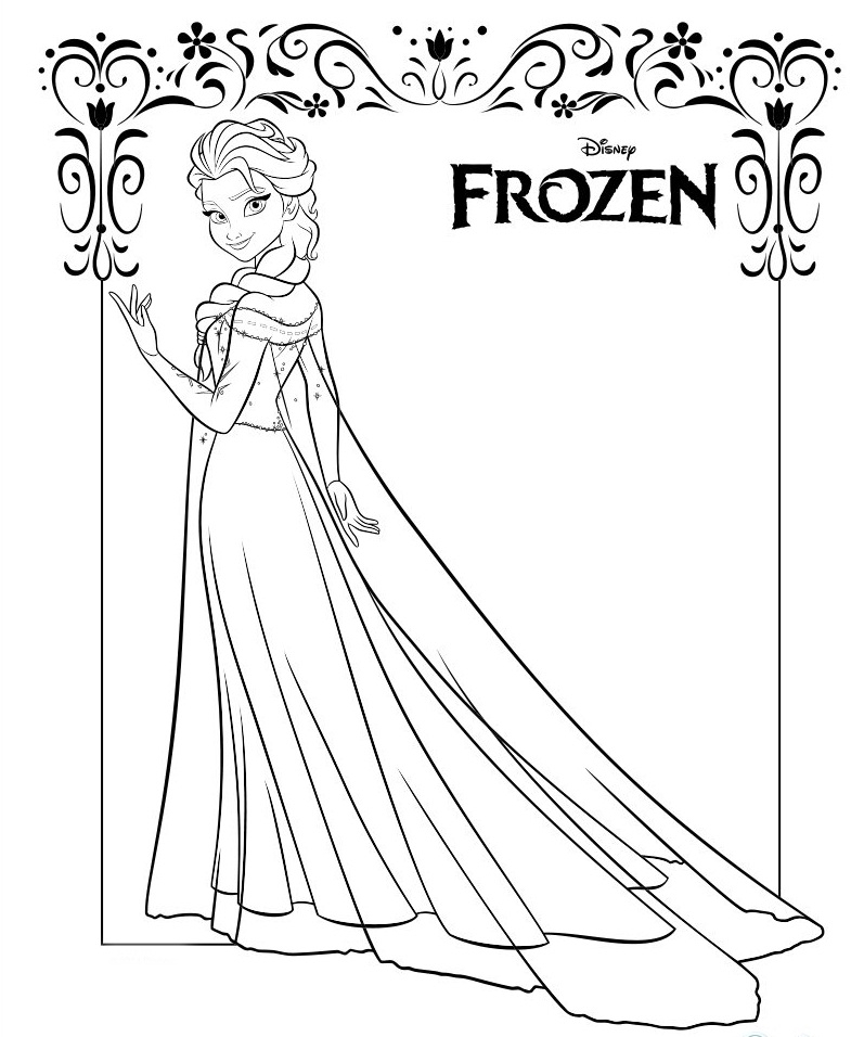 65 Dessins De Coloriage Elsa À Imprimer Sur Laguerche à Elsa Coloriage À Imprimer