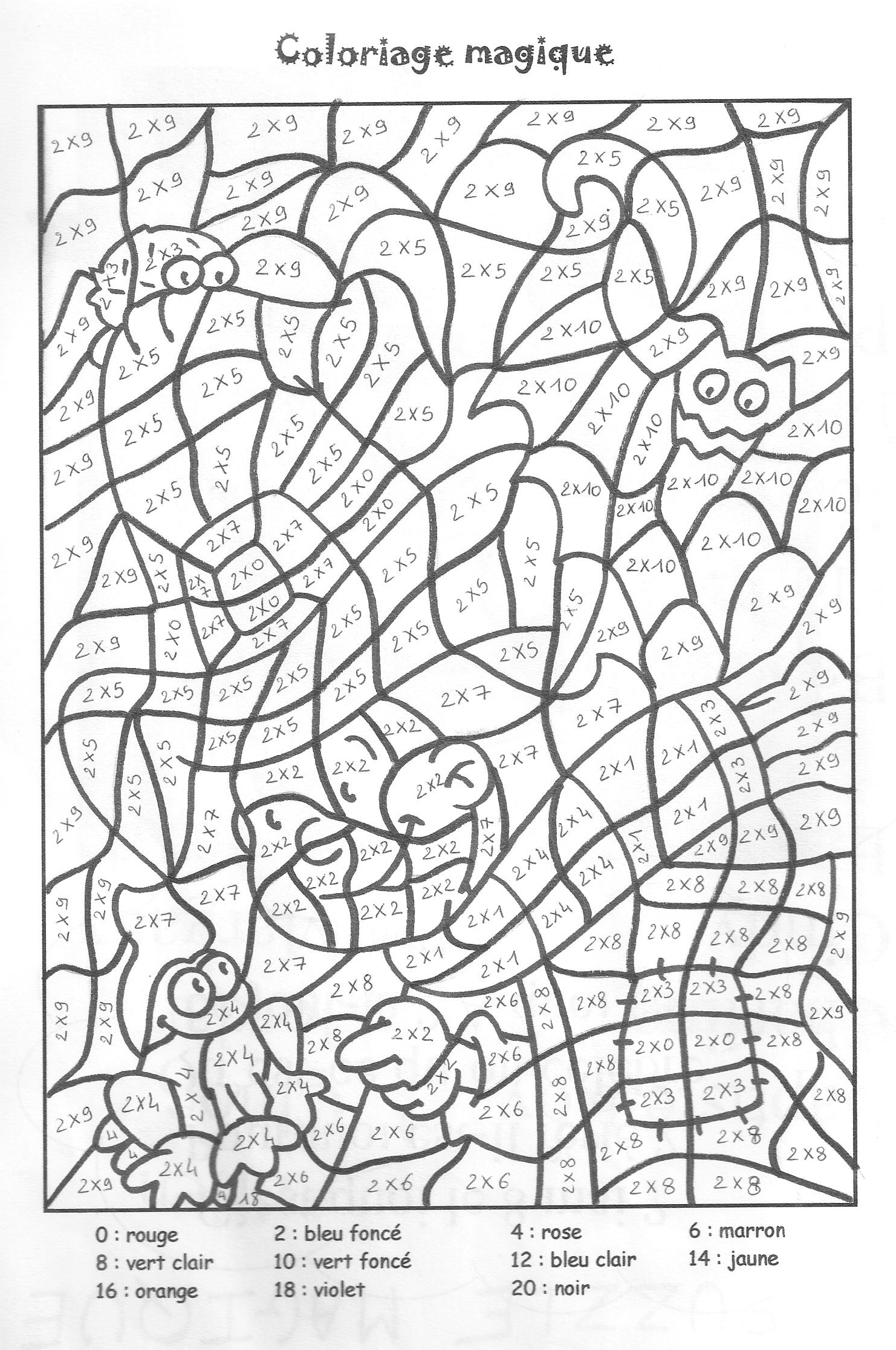 66 Dessins De Coloriage Magique À Imprimer Sur Laguerche serapportantà Coloriage Magique K