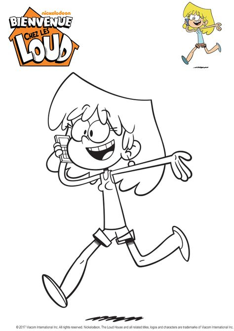 68 Meilleures Images Du Tableau The Loud House / Bienvenue tout Zazou Coloriage,