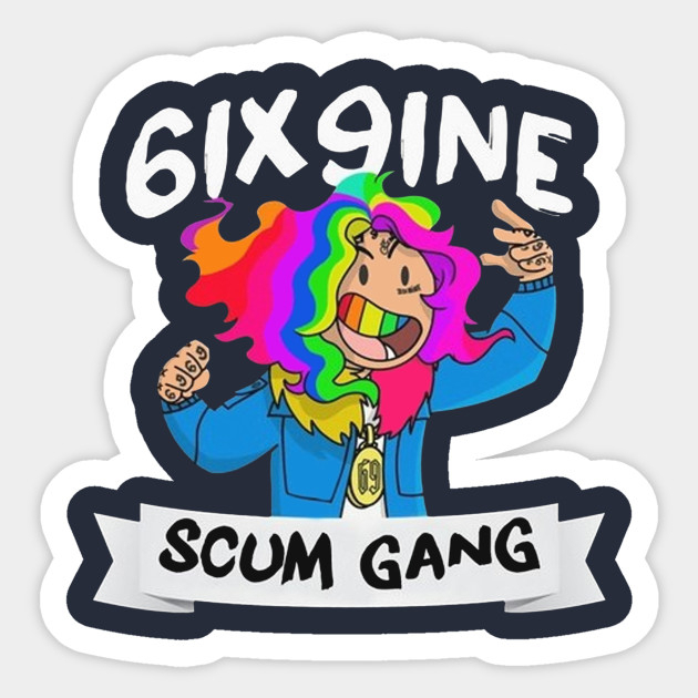 6Ix9Ine Cartoon - Cartoon - Adesivo | Teepublic It concernant Dessin 6Ix9Ine,