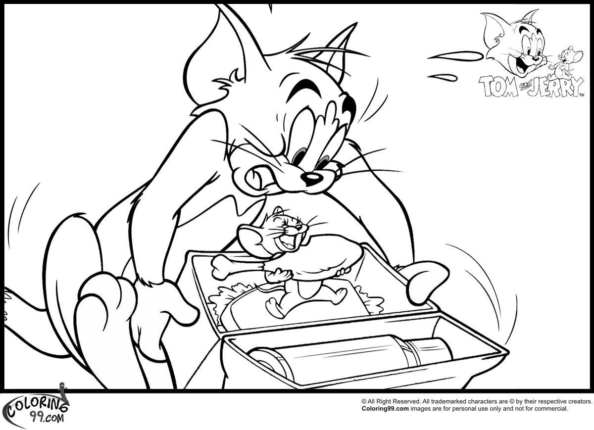 74 Dessins De Coloriage Tom Et Jerry À Imprimer Sur serapportantà Coloriage Tom Et Jerry,