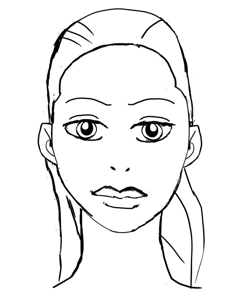 76 Dessins De Coloriage Visage À Imprimer Sur Laguerche serapportantà Visage 3/4 Dessin