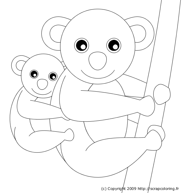 77 Dessins De Coloriage Koala À Imprimer Sur Laguerche serapportantà Coloriage Koala