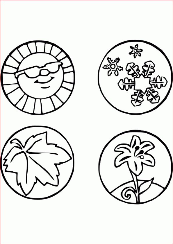 8 Expert Coloriage 4 Saisons Collection - Coloriage concernant Dessin 4 Saisons