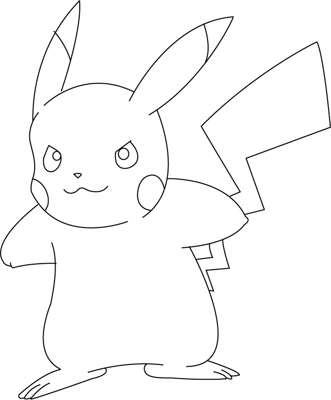 81 Dibujos De Pikachu Para Colorear | Oh Kids | Page 6 destiné À Dessiner Pikachu,