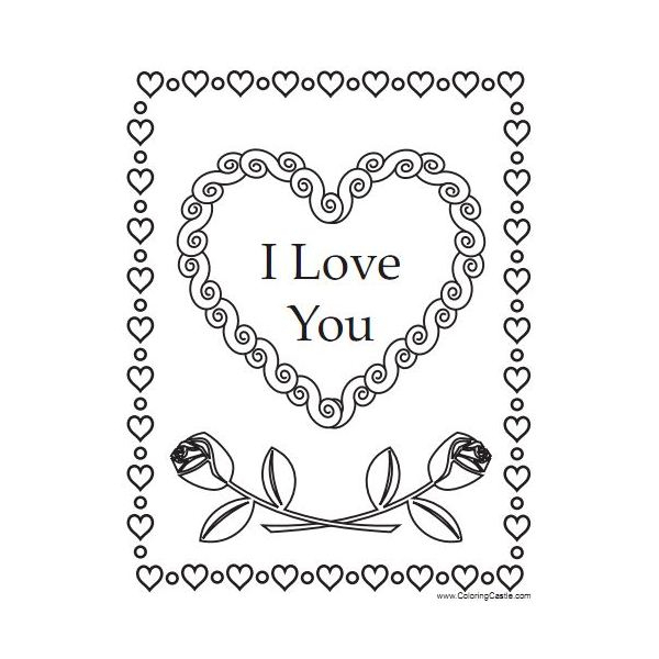 83 Dessins De Coloriage I Love You À Imprimer Sur à Dessin Y Love You