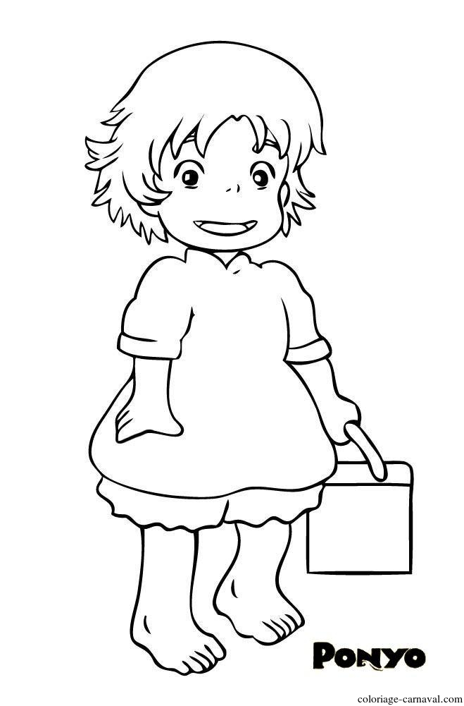 9 Coloriage Ponyo Gratuits À Imprimer Sur Coloriage Carnaval dedans Dessin Animé Pour Coloriage