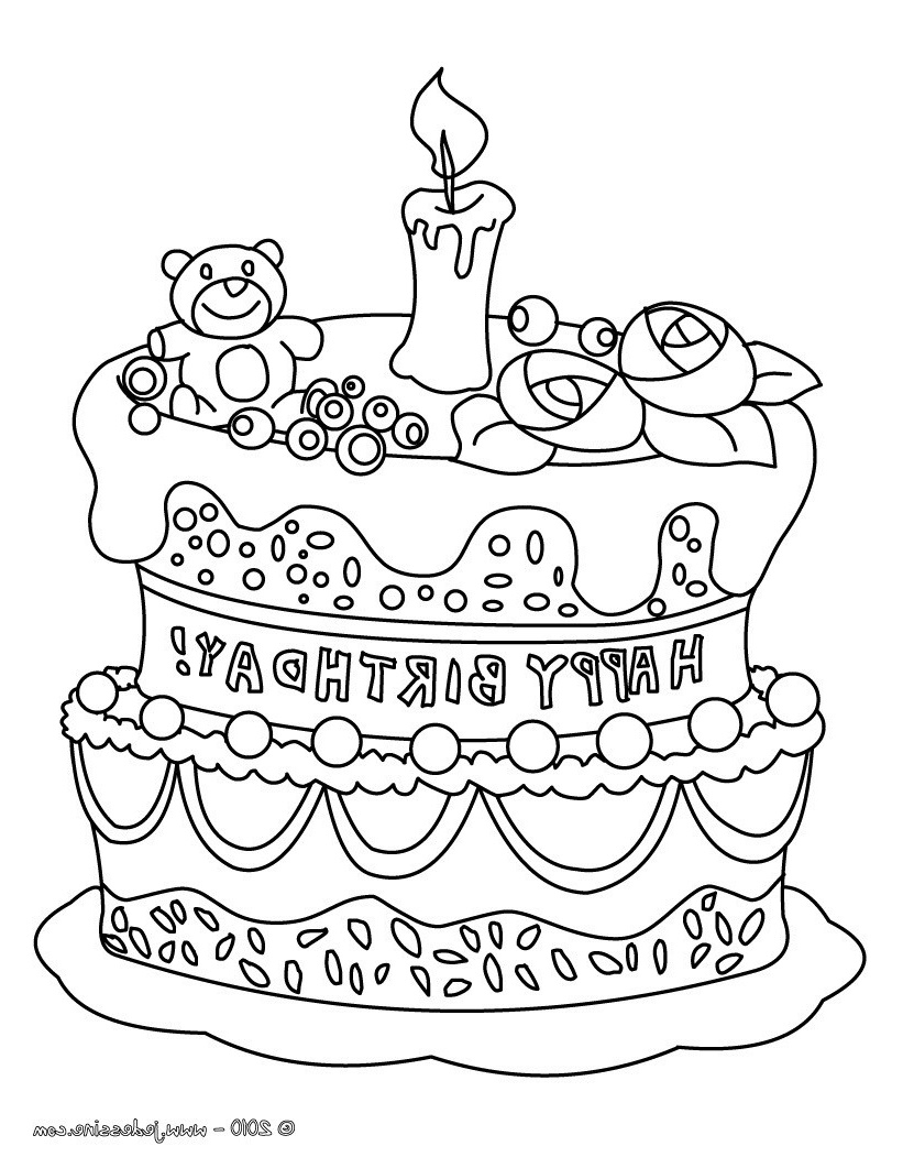 9 Inspirant De Coloriage Gateau Anniversaire 6 Ans Photos encequiconcerne Coloriage Anniversaire 6 Ans