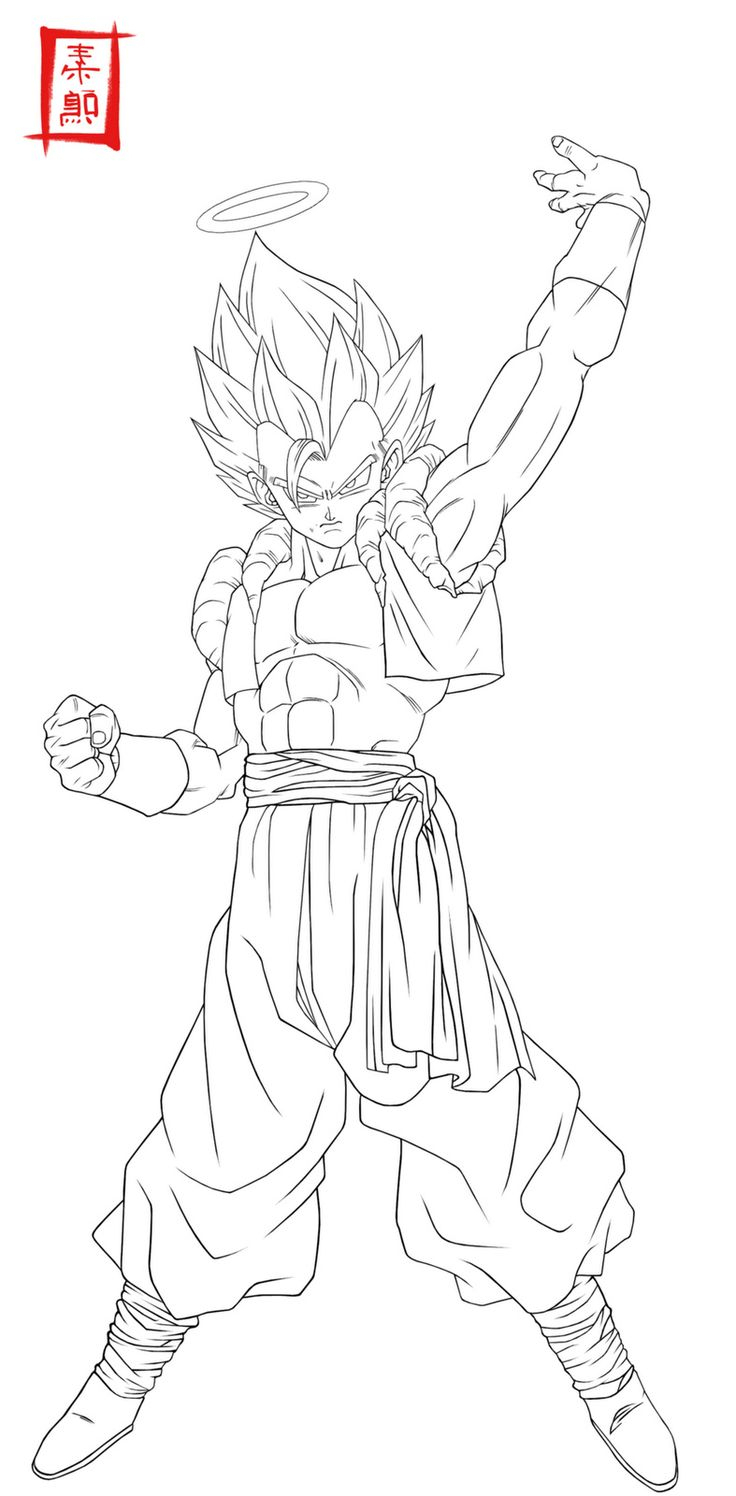 9 Nouveau De Coloriage Gogeta Images | Image Coloriage destiné Dessin À Colorier Avec Modèle