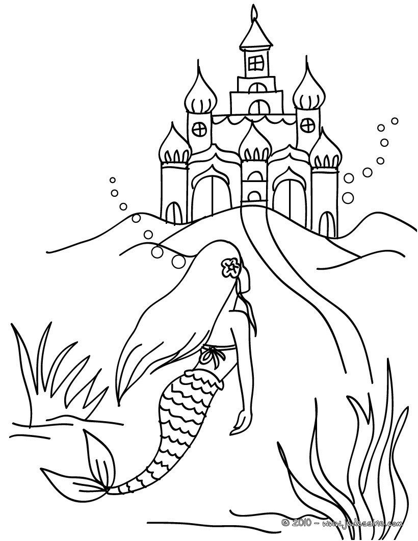 9 Pièce Préférée Coloriage Sirene Dauphin Image | Image à Coloriage Sirene