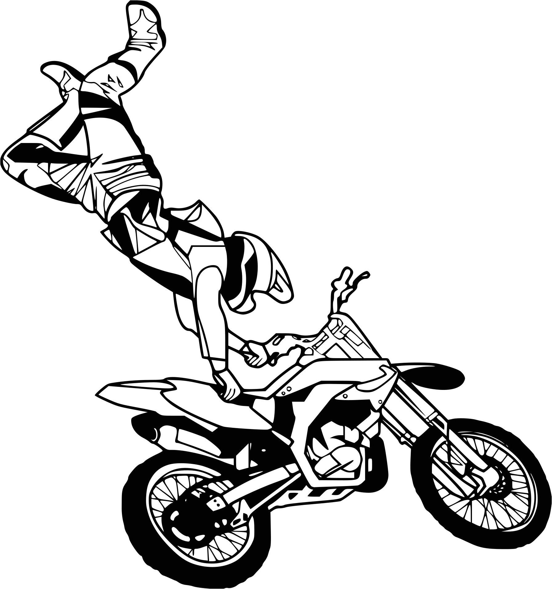 9 Unique De Coloriage Moto Collection | Coloriage Moto destiné Coloriage Quad Cross