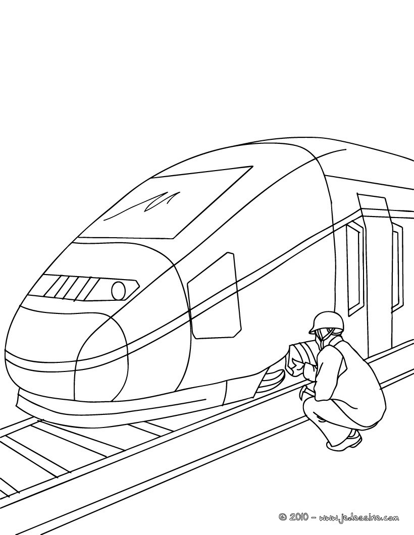 95 Dessins De Coloriage Train Tgv À Imprimer concernant Coloriage À Imprimer Train