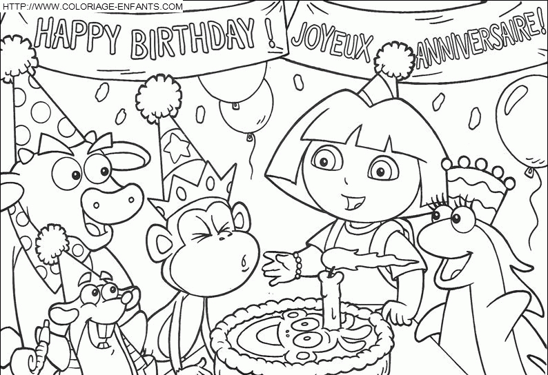 97 Dessins De Coloriage Anniversaire 8 Ans À Imprimer concernant Dessin Coloriage 8 Ans