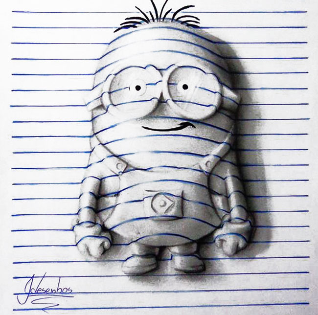 A 15 Ans Il Dessine Au Crayon Et En 3D Sur Un Simple Bloc destiné Dessin 3D Facile Love