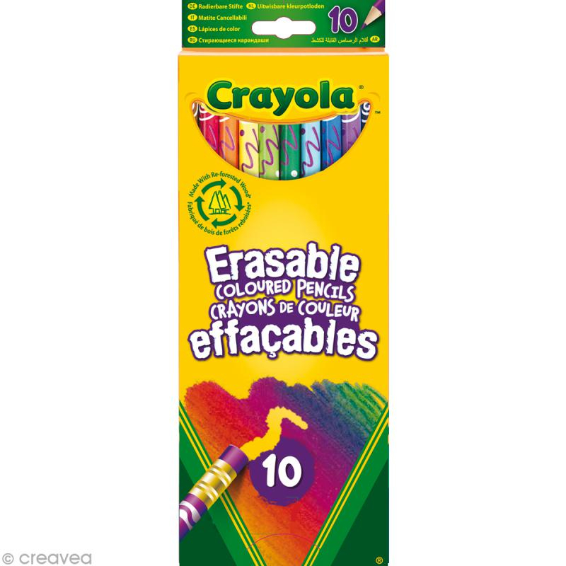 A Completer 10 Crayons De Couleur Effaçables - Crayon De destiné Coloriage Crayon De Couleur,