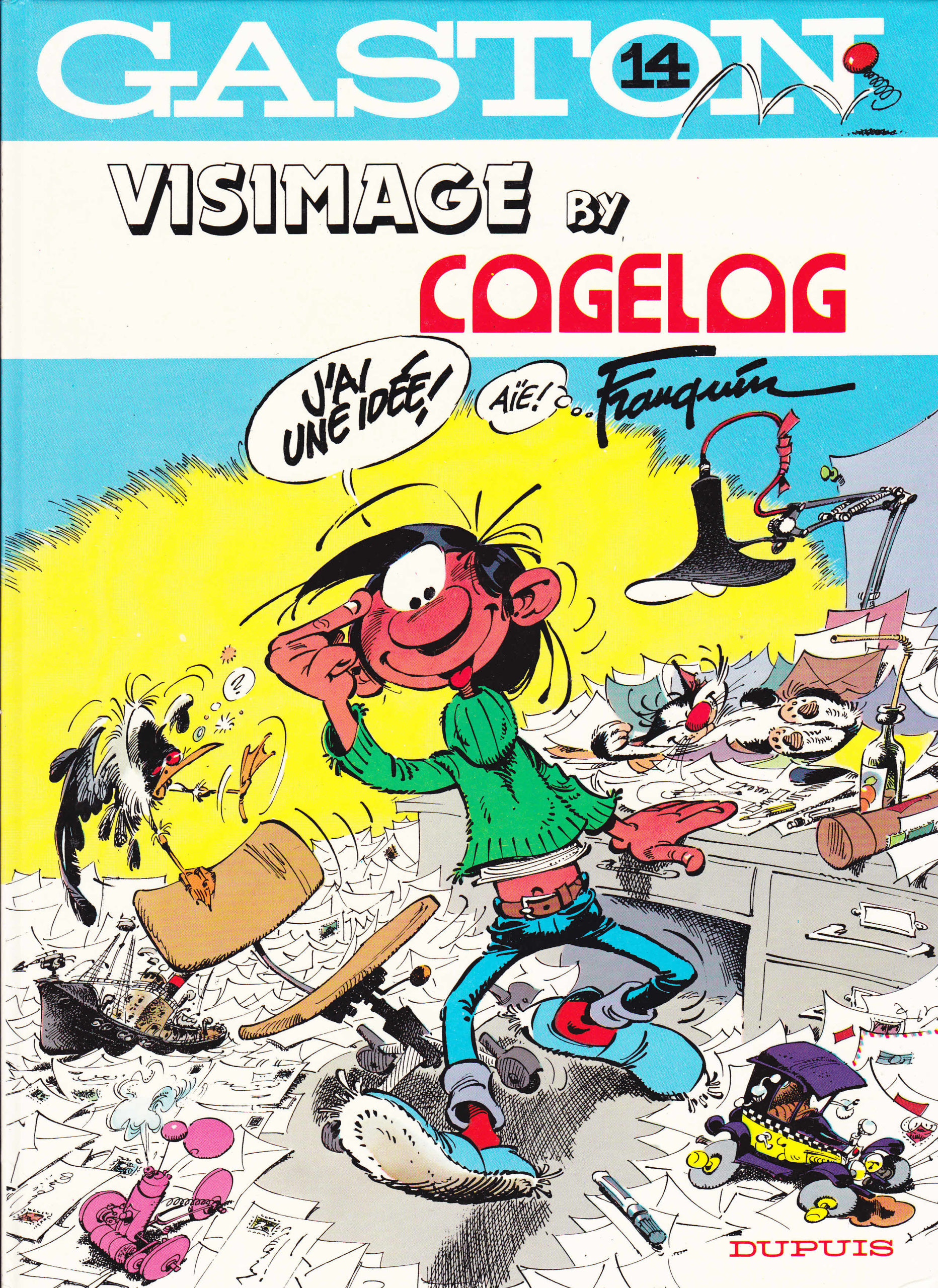 A. Franquin Gaston Lagaffe Publicitaire Visimage By concernant R-Pro Bande Dessinée,