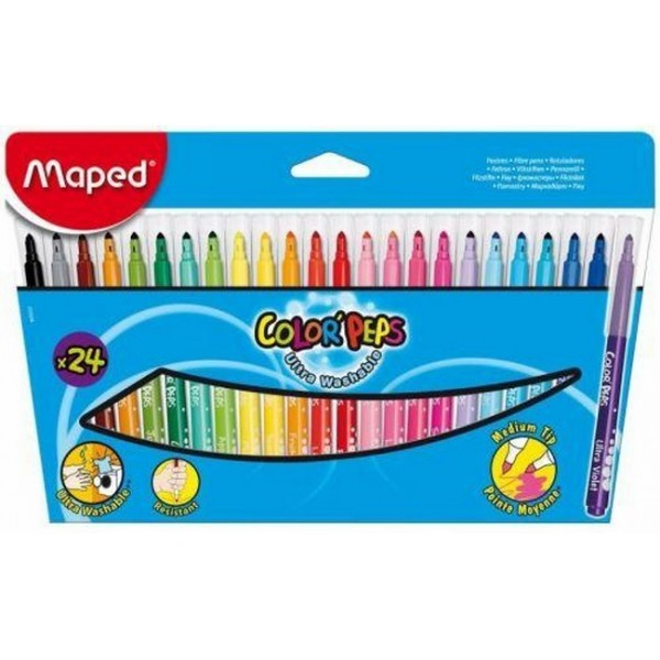 Achetez Votre Etui De 24 Feutres 1,2 Mm Color&amp;#039;Peps Maped concernant Coloriage Avec Des Feutres,